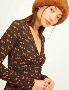 Vestido Nudo Fox