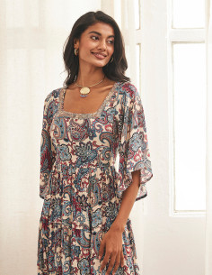 VESTIDO AMEBAS ESCOTE...