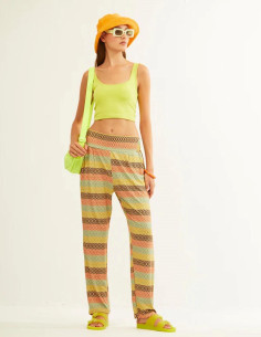 PANT VISCOSA TRICOLOR...
