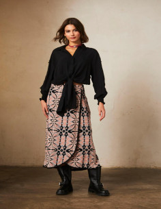 Falda midi estampada NKN...