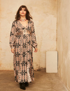 Vestido largo estampado NKN...