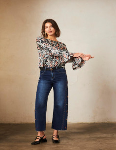 Pantalón crop denim NÜD...