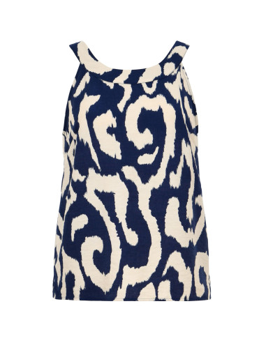Top cuello halter con estampado Molly...