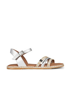 Sandalia plana con hebilla...