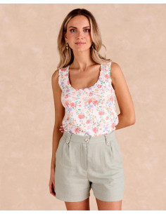 Top Punto Flores Mery