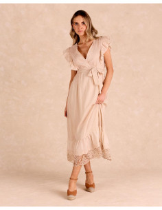 Vestido Largo Bordado Luria