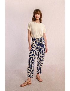 Pantalón largo estampado...