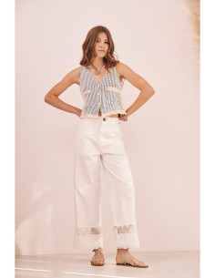 Pantalón bajos blonda NÜD