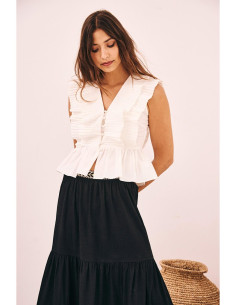 Top plisado volantes NKN