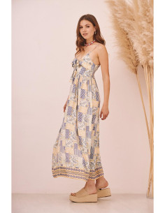 Vestido patchwork lazo NÜD