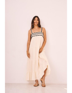 Vestido escote cenefas NKN