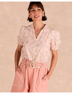 Camisa Cuello Volante Pamela