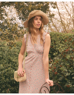 Vestido Largo Flores Lyra