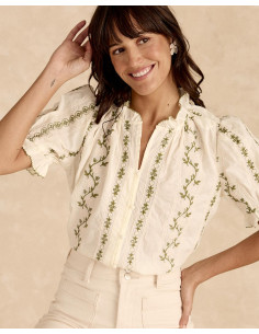 Camisa Bordado Sabrine