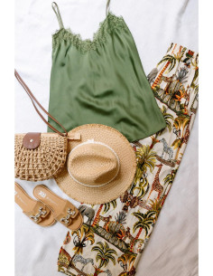 Pantalón fluido selva...