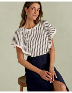 Camiseta Rayas Lilla