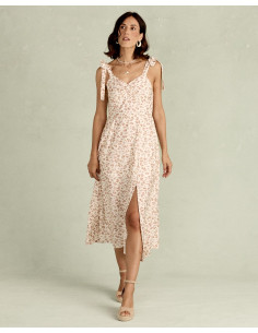 Vestido Largo Lazos Nie