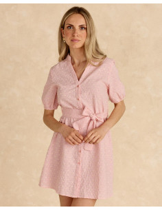 Vestido Flor Bordado Novara