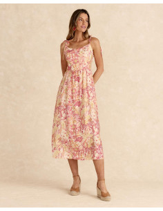 Vestido Floral Tirantes Enon