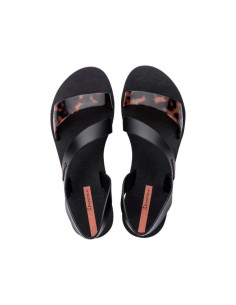 Sandalia tiras combi negro...