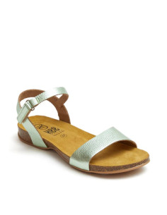 Sandalia piel platino HEE...