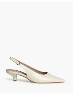 Tacón bajo beige Corina