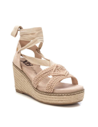 Alpargata cuña alta beige XTI