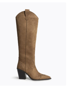 Bota alta tejana camel CORINA
