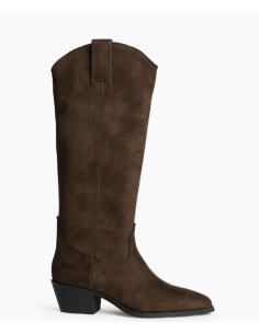 Bota alta tejana chocolate...