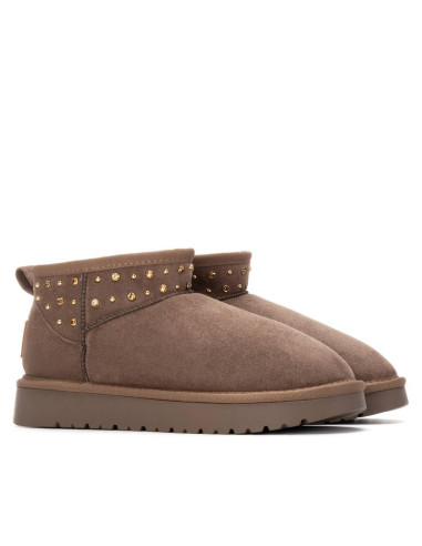 Botín inout tachuelas taupe XTI