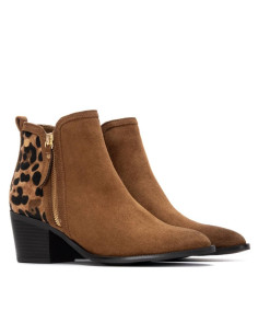 Botín cremallera print...