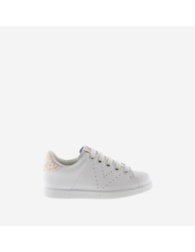 Deportiva tenis blanco con glitter...