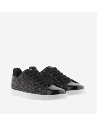 Deportiva tenis negro glitter VICTORIA
