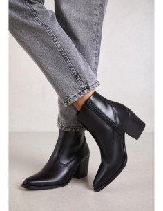 Botín tejano negro BRYAN...