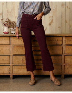 Pantalon Vaquero Burdeos...