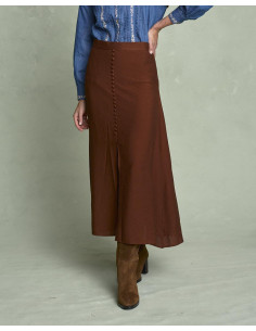 Falda Botones Marina