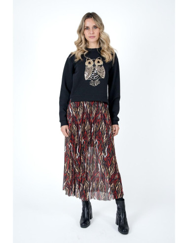Falda midi estampado multi LYLU