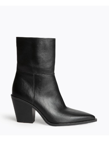 Bota tejana caña media negro CORINA