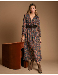 Vestido Largo Estampado...