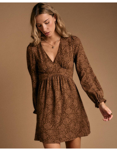 Vestido Corto Estampado Amelia