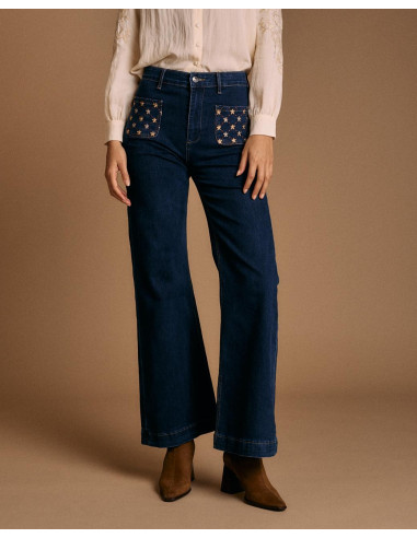 Pantalon Vaquero Bordados Malena