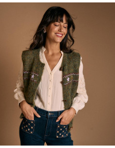 Chaleco Bordado Katia