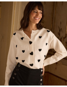 Cardigan Corazones Zoe