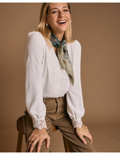 Camisa Detalle Bordado Greta