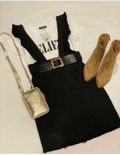 Peto Falda Volante - Negro